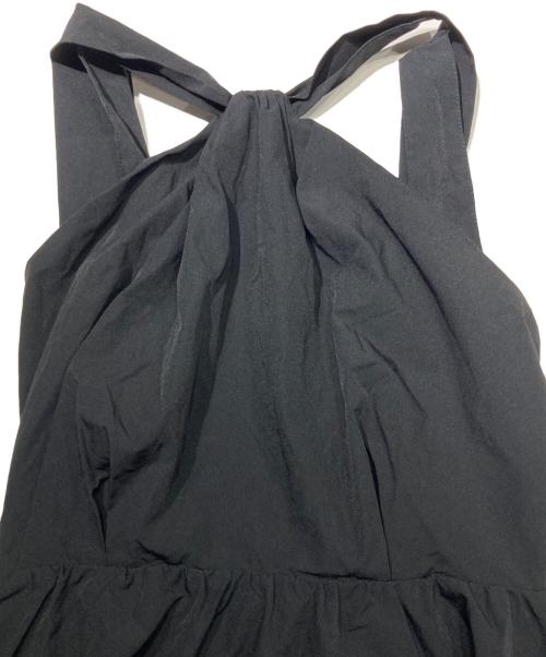 Snidel（スナイデル）Snidel (スナイデル) ホルターネックフレアワンピース ブラック サイズ:1の古着・服飾アイテム