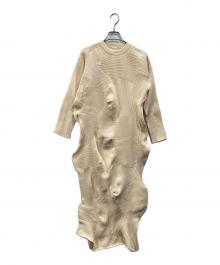 ISSEY MIYAKE（イッセイミヤケ）の古着「KONE KONE Knit Dress」｜アイボリー