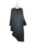 LIMI feu（リミフゥ）の古着「アシンメトリーカットワンピース」｜ブラック