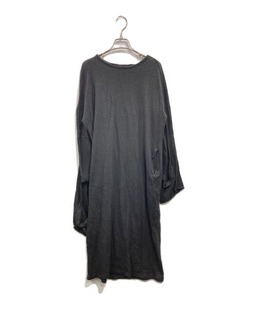 YOHJI YAMAMOTO（ヨウジヤマモト）YOHJI YAMAMOTO (ヨウジヤマモト) ツイストディテール ドレス ブラック サイズ:2の古着・服飾アイテム