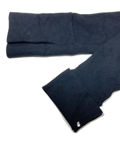 emmi atelier（エミアトリエ）emmi atelier (エミアトリエ) ニットドッキングアシンメトリーワンピース ブラック サイズ:1の古着・服飾アイテム