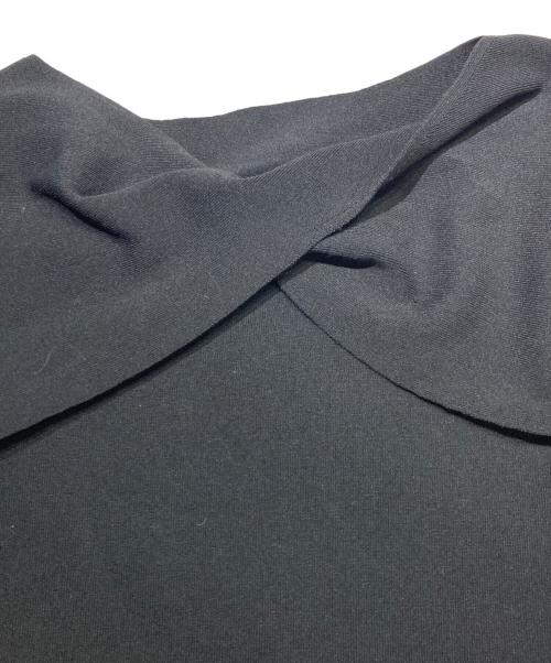 CELFORD（セルフォード）CELFORD (セルフォード) ケープ付きドッキングニットワンピース ブラック サイズ:38の古着・服飾アイテム