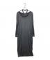 LIMI feu（リミフゥ）の古着「LYOCELL/COTTON JERSEY CROSS NECK DRESS」｜ブラック