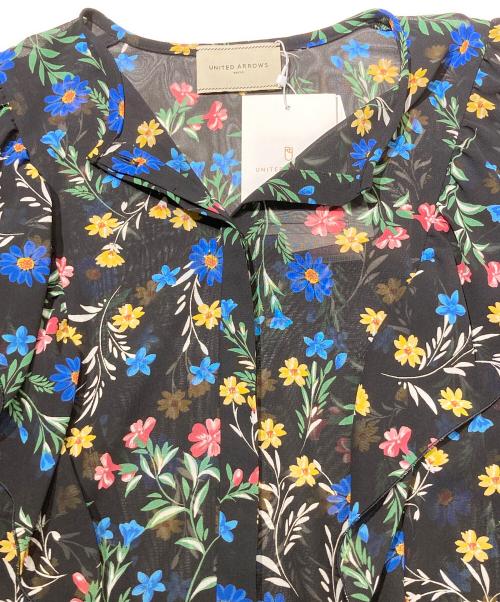 UNITED ARROWS TOKYO（ユナイテッドアローズトウキョウ）UNITED ARROWS TOKYO (ユナイテッドアローズトウキョウ) シアーブラウス ブラック サイズ:36の古着・服飾アイテム