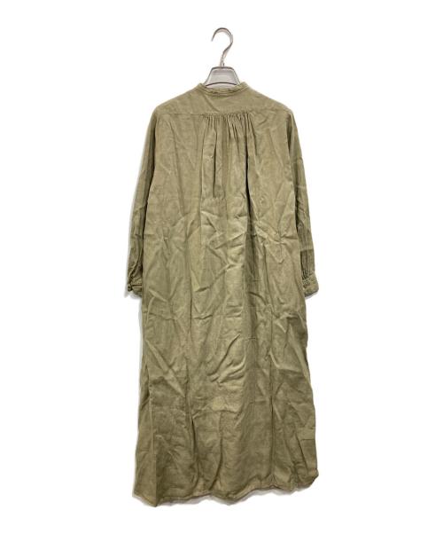 nest Robe（ネストローブ）nest Robe (ネストローブ) リネンシャツワンピース グリーン サイズ:Fの古着・服飾アイテム