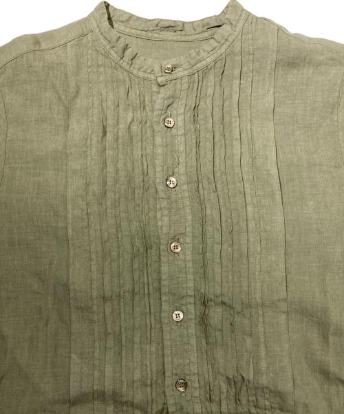 nest Robe（ネストローブ）nest Robe (ネストローブ) リネンシャツワンピース グリーン サイズ:Fの古着・服飾アイテム