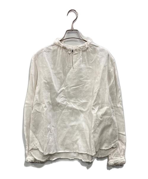 LOISIR（ロワズィール）LOISIR (ロワズィール) リネンブラウス ホワイト サイズ:表記なしの古着・服飾アイテム