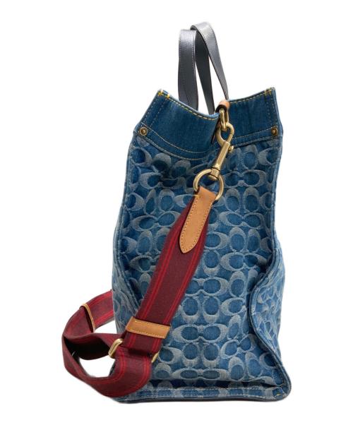COACH（コーチ）COACH (コーチ) 2WAYショルダーバッグ ブルーの古着・服飾アイテム