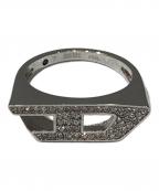 DIESELディーゼル）の古着「ロゴリング」｜シルバー