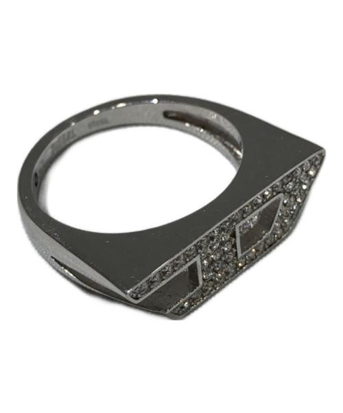 DIESEL（ディーゼル）DIESEL (ディーゼル) ロゴリング シルバー サイズ:US7（15号）の古着・服飾アイテム