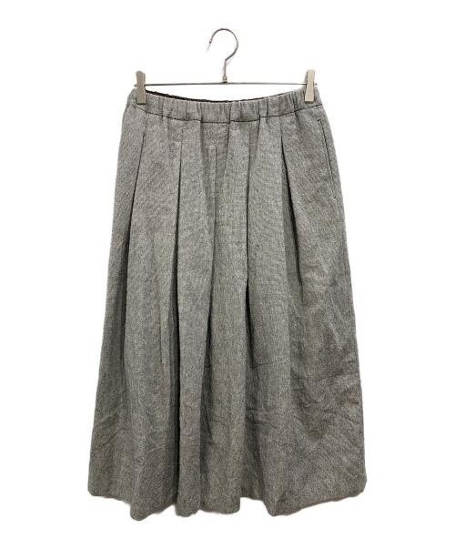 KAGURE（カグレ）KAGURE (カグレ) ウールコットンチェックスカート グレー サイズ:SIZE Freeの古着・服飾アイテム