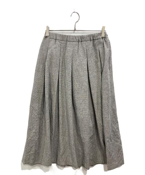 KAGURE（カグレ）KAGURE (カグレ) ウールコットンチェックスカート グレー サイズ:SIZE Freeの古着・服飾アイテム