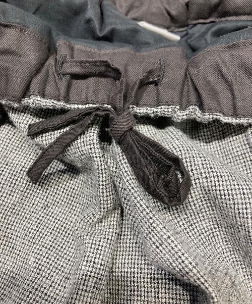 KAGURE（カグレ）KAGURE (カグレ) ウールコットンチェックスカート グレー サイズ:SIZE Freeの古着・服飾アイテム