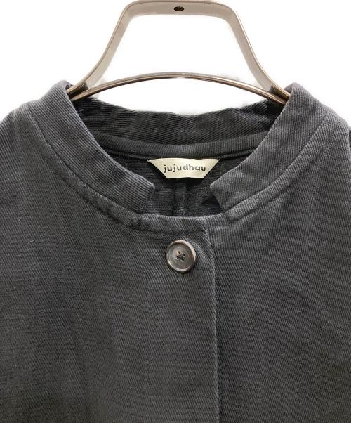 jujudhau（ズーズーダウ）jujudhau (ズーズーダウ) オーバーサイズワークコート ブラック サイズ:Fの古着・服飾アイテム