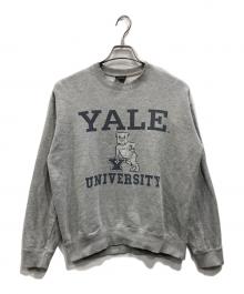 YALE（イェール）の古着「カレッジロゴスウェット」｜グレー