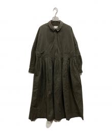 magali（マガリ）の古着「コットンワンピース」｜グリーン