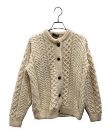 ARAN WOOLEN MILLS（アランウーレンミルズ）の古着「ニットカーディガン」｜アイボリー