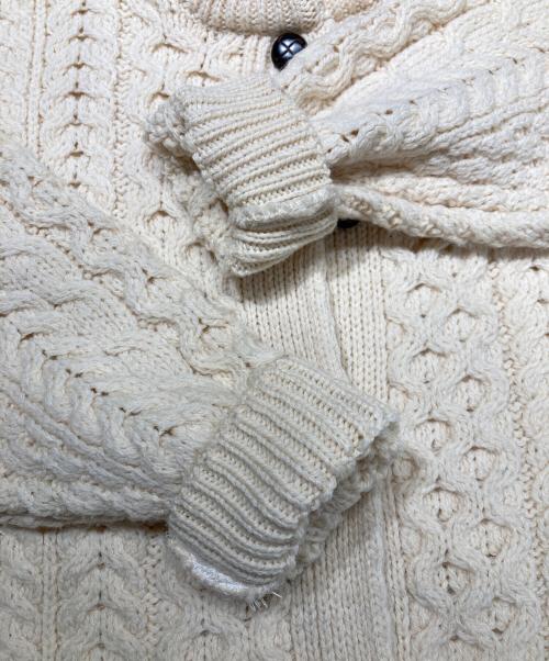 ARAN WOOLEN MILLS（アランウーレンミルズ）aran WOOLEN MILLS (アランウーレンミルズ) ニットカーディガン アイボリー サイズ:XXLの古着・服飾アイテム