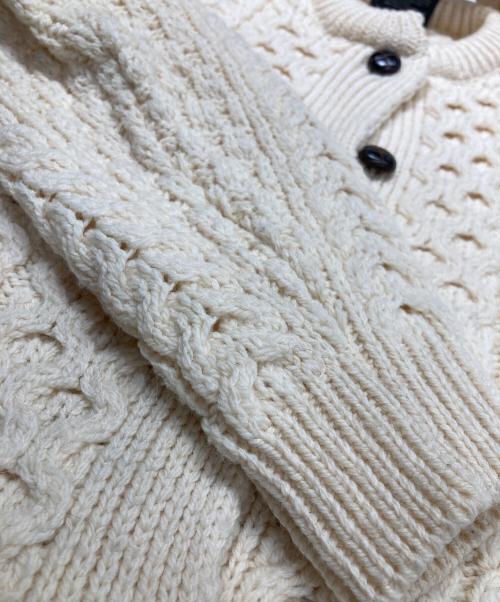 ARAN WOOLEN MILLS（アランウーレンミルズ）aran WOOLEN MILLS (アランウーレンミルズ) ニットカーディガン アイボリー サイズ:XXLの古着・服飾アイテム