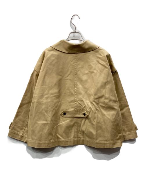 magali（マガリ）MAGALI (マガリ) コットンサージショートコート ベージュ サイズ:freeの古着・服飾アイテム