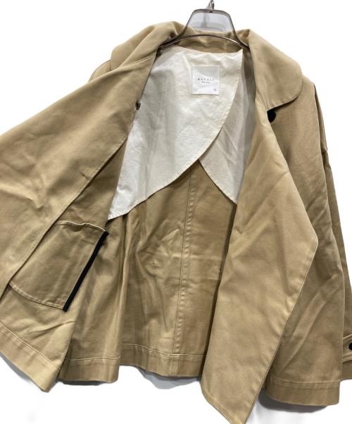 magali（マガリ）MAGALI (マガリ) コットンサージショートコート ベージュ サイズ:freeの古着・服飾アイテム