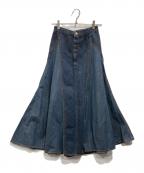 Ameriアメリ）の古着「TWIN DENIM FLARE SKIRT」｜インディゴ