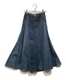 Ameri（アメリ）の古着「TWIN DENIM FLARE SKIRT」｜インディゴ