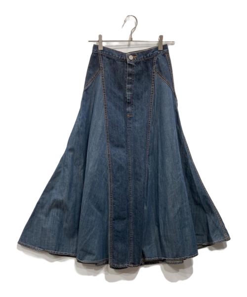 Ameri（アメリ）AMERI (アメリ) TWIN DENIM FLARE SKIRT インディゴ サイズ:Sの古着・服飾アイテム