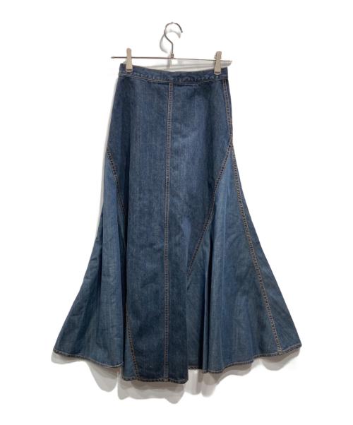 Ameri（アメリ）AMERI (アメリ) TWIN DENIM FLARE SKIRT インディゴ サイズ:Sの古着・服飾アイテム