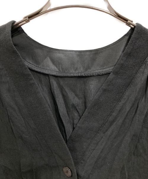 COLLAGE GALLARDAGALANTE（コラージュ ガリャルダガランテ）COLLAGE GALLARDAGALANTE (コラージュ ガリャルダガランテ) シアーシャツカーデ ブラック サイズ:Fの古着・服飾アイテム