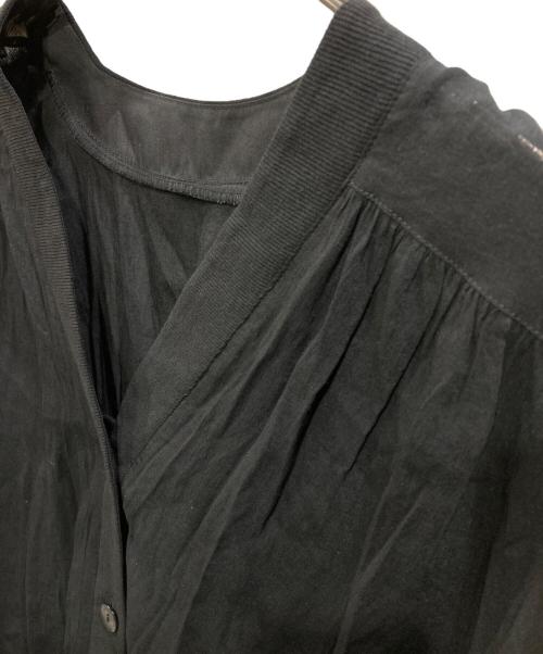 COLLAGE GALLARDAGALANTE（コラージュ ガリャルダガランテ）COLLAGE GALLARDAGALANTE (コラージュ ガリャルダガランテ) シアーシャツカーデ ブラック サイズ:Fの古着・服飾アイテム