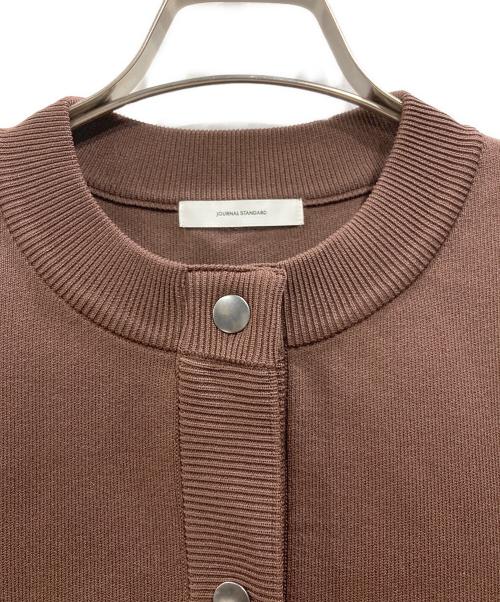 JOURNAL STANDARD（ジャーナルスタンダード）JOURNAL STANDARD (ジャーナルスタンダード) スナップボタンカーディガン ブラウン サイズ:Fの古着・服飾アイテム