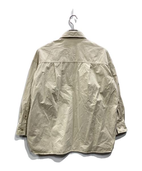 BABYLONE（バビロン）BABYLONE (バビロン) オーバーサイズミリタリーシャツ ベージュ サイズ:Fの古着・服飾アイテム