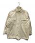 BABYLONE（バビロン）の古着「オーバーサイズミリタリーシャツ」｜ベージュ