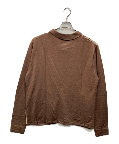 LFYT（エルエフワイティー）LFYT (エルエフワイティー) STRIPED KNIT CARDIGAN（ストライプド・ニット・カーディガン） ブラウン サイズ:SIZE XLの古着・服飾アイテム