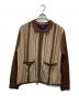 LFYT（エルエフワイティー）の古着「STRIPED KNIT CARDIGAN（ストライプド・ニット・カーディガン）」｜ブラウン