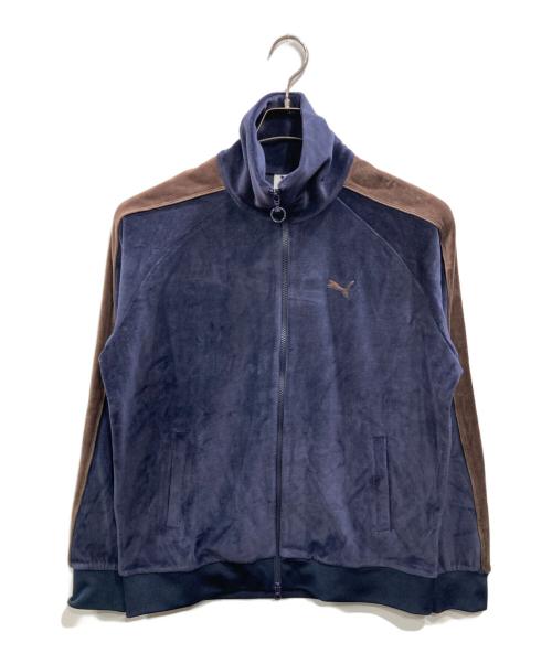 JOURNAL STANDARD relume（ジャーナルスタンダード レリューム）JOURNAL STANDARD relume (ジャーナルスタンダード レリューム) PUMA (プーマ) 別注”T7”ベロアトラックジャケット ネイビー サイズ:Mの古着・服飾アイテム