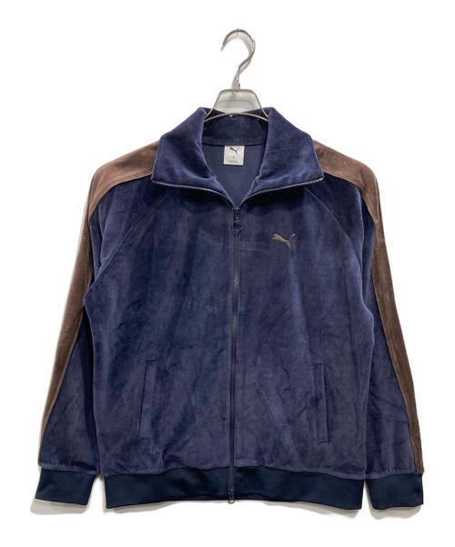 JOURNAL STANDARD relume（ジャーナルスタンダード レリューム）JOURNAL STANDARD relume (ジャーナルスタンダード レリューム) PUMA (プーマ) 別注”T7”ベロアトラックジャケット ネイビー サイズ:Mの古着・服飾アイテム