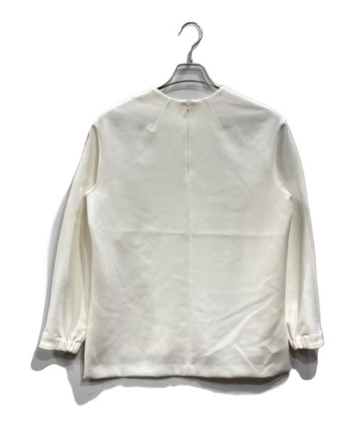 theory luxe（セオリーリュクス）theory luxe (セオリーリュクス) ジャージー素材プルオーバーブラウス ホワイト サイズ:38の古着・服飾アイテム