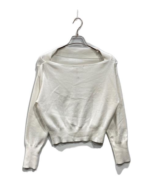 COCODEAL（ココディール）COCODEAL (ココディール) ドレープオフショルニット ホワイト サイズ:2の古着・服飾アイテム