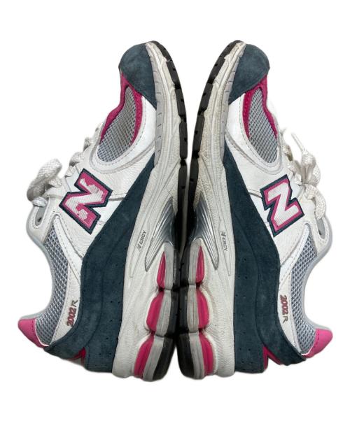 NEW BALANCE（ニューバランス）NEW BALANCE (ニューバランス) ローカットスニーカー ホワイト×ピンク サイズ:25.5cmの古着・服飾アイテム