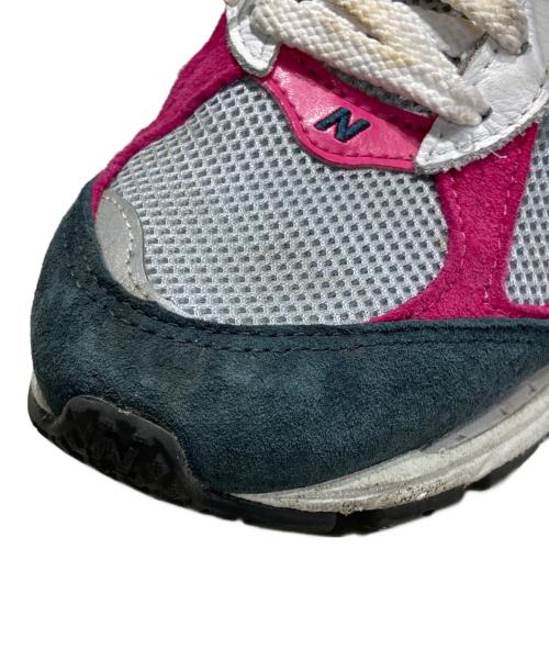 NEW BALANCE（ニューバランス）NEW BALANCE (ニューバランス) ローカットスニーカー ホワイト×ピンク サイズ:25.5cmの古着・服飾アイテム