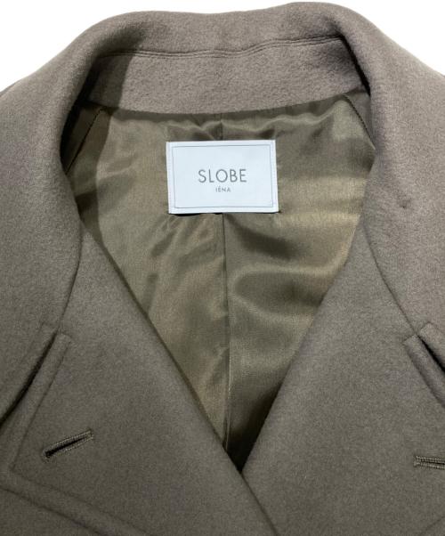 SLOBE IENA（スローブ イエナ）SLOBE IENA (スローブ イエナ) パイルメルトンスタンドコクーンコート オリーブ サイズ:38の古着・服飾アイテム