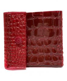 beautiful people（ビューティフルピープル）の古着「nothiong to hide vinyl card wallet」｜レッド