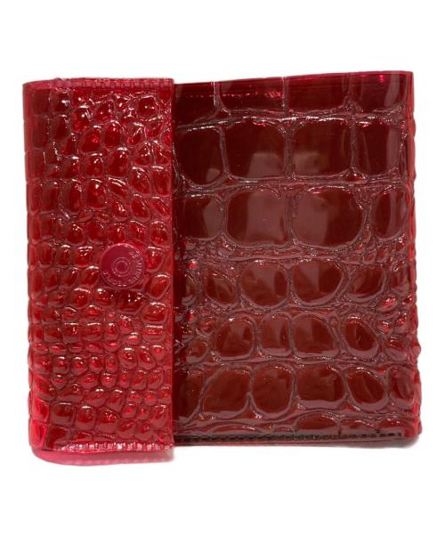 beautiful people（ビューティフルピープル）beautiful people (ビューティフルピープル) nothiong to hide vinyl card wallet レッドの古着・服飾アイテム