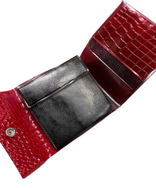 beautiful people（ビューティフルピープル）beautiful people (ビューティフルピープル) nothiong to hide vinyl card wallet レッドの古着・服飾アイテム