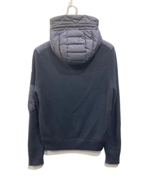 MONCLER（モンクレール）MONCLER (モンクレール) ニット切替ダウンジャケット ネイビー サイズ:Sの古着・服飾アイテム