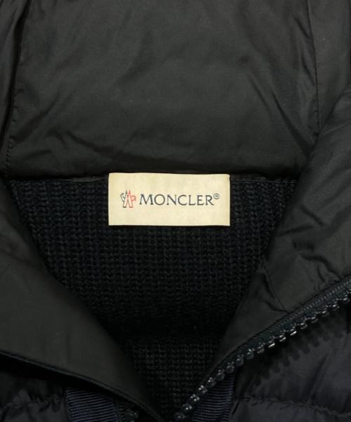 MONCLER（モンクレール）MONCLER (モンクレール) ニット切替ダウンジャケット ネイビー サイズ:Sの古着・服飾アイテム