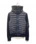 MONCLER（モンクレール）の古着「ニット切替ダウンジャケット」｜ネイビー