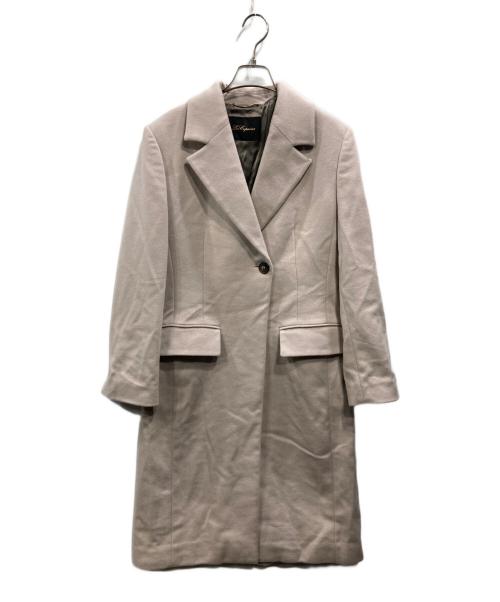 Les Copains（レコパン）Les Copains (レコパン) チェスターコート ピンク サイズ:42の古着・服飾アイテム